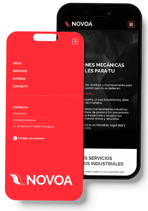 Dise&ntilde;o web para Novoa Tarragona